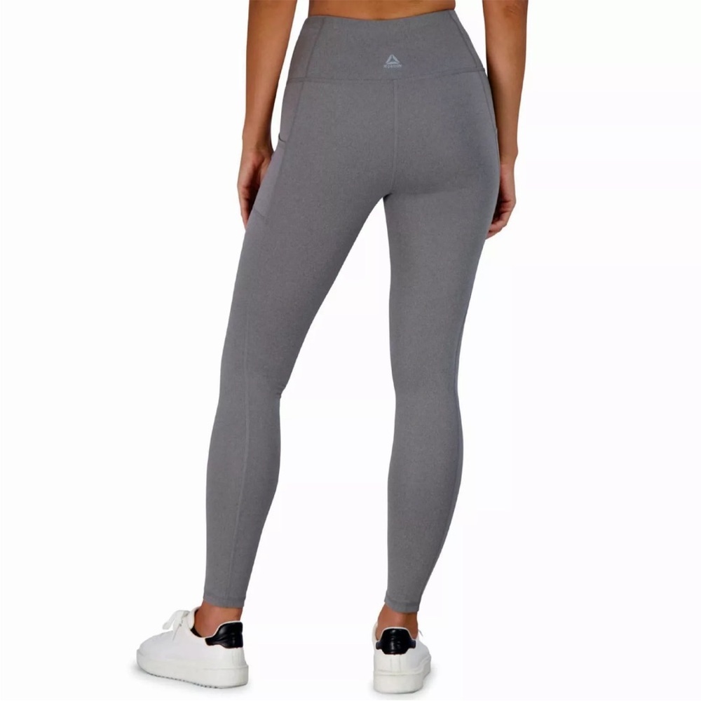 Reebok Women's Leggings Gray Workout Running Yoga Activewear Size Large